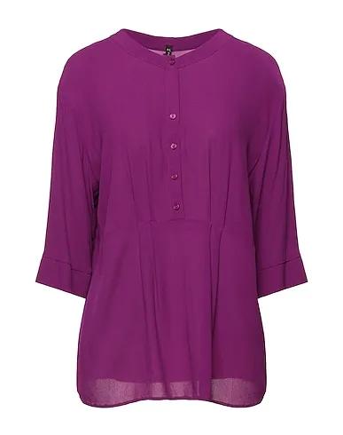 Mauve Crêpe Solid color shirts & blouses