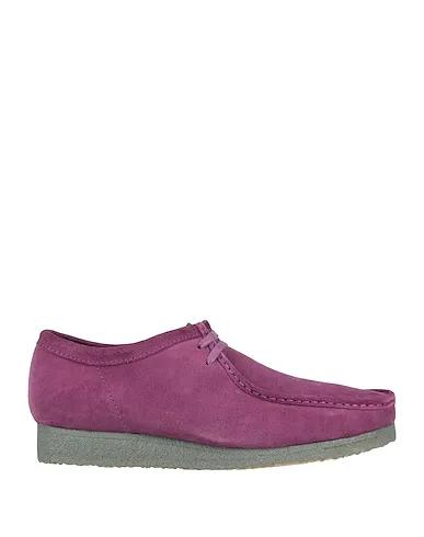Mauve Leather Laced shoes WALLABEE
