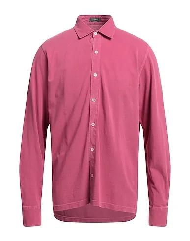 Mauve Piqué Solid color shirt