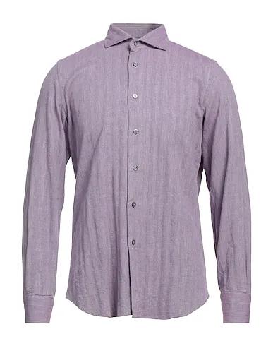 Mauve Plain weave Patterned shirt