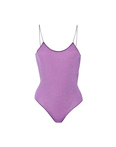 Mauve Synthetic fabric One-piece swimsuits LUMIÈRE MAILLOT
