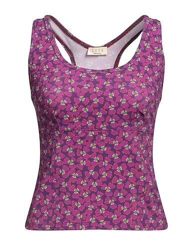 Mauve Synthetic fabric Tank top