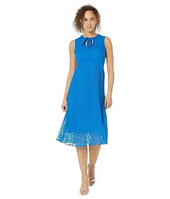Maxi Dress with Smocking and V-Neck