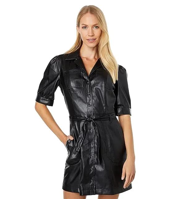 Mayslie Faux Leather Dress