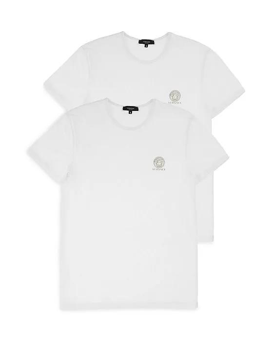 Men's Cotton Blend Logo Graphic Tees, Pack of 2