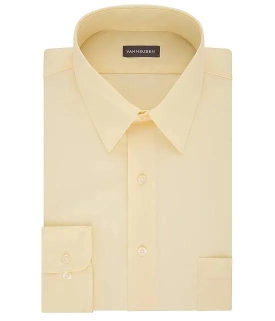 Men's Dress Shirt Fitted Poplin Solid