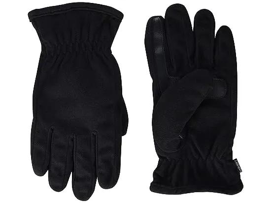 Men's Fleece Touchscreen Glove, Water-Repellent with a Sherpa Soft Lining
