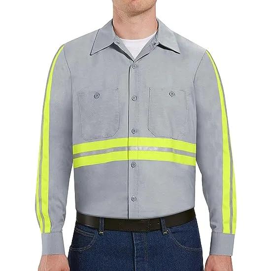 Men's Industrial 2 Piece Lined Collar Work Shirt