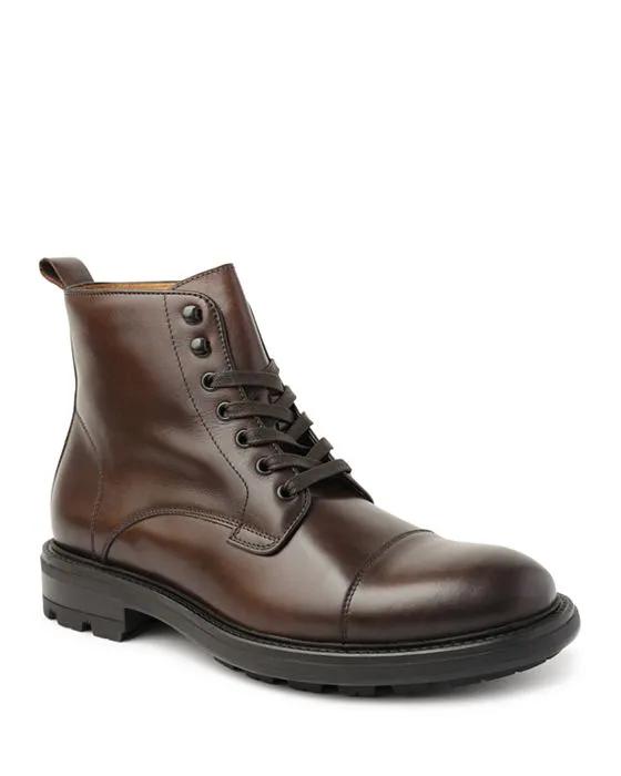 Men's King Lace Up Cap Toe Boots