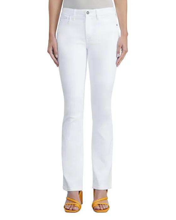 Mercer High Rise Kick Flare Jeans in Washed Plaster