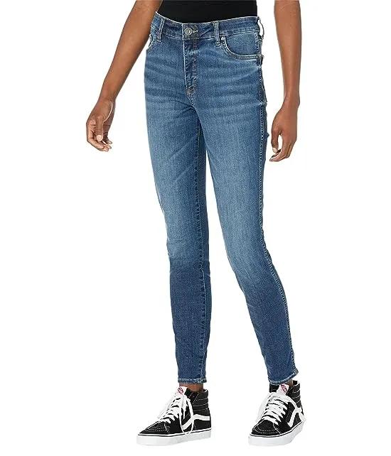 Mia High-Rise Fab AB Toothpick Skinny Five-Pocket in Vision