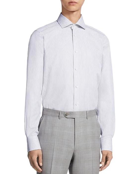  Micro Striped Trecapi Long Sleeve Shirt