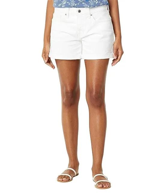 Mid-Rise Ava Shorts in Bright White