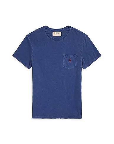 Midnight blue Basic T-shirt CUSTOM SLIM FIT JERSEY POCKET T-SHIRT
