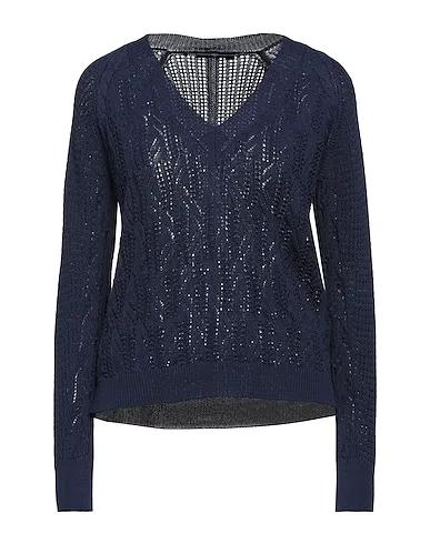 Midnight blue Boiled wool Sweater