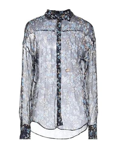 Midnight blue Chiffon Floral shirts & blouses