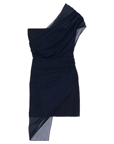 Midnight blue Chiffon Midi dress