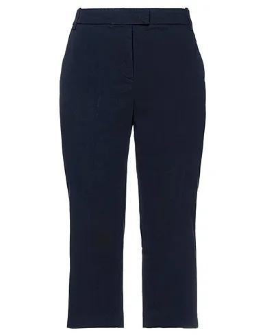 Midnight blue Cotton twill Cropped pants & culottes