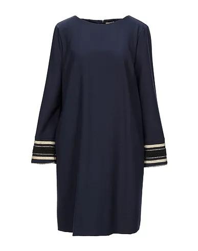 Midnight blue Cotton twill Short dress