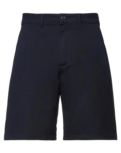Midnight blue Cotton twill Shorts & Bermuda