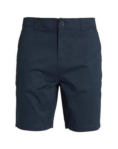 Midnight blue Cotton twill Shorts & Bermuda
