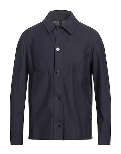 Midnight blue Cotton twill Solid color shirt