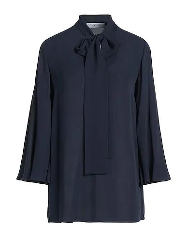 Midnight blue Crêpe Blouse