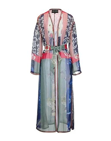 Midnight blue Crêpe Full-length jacket