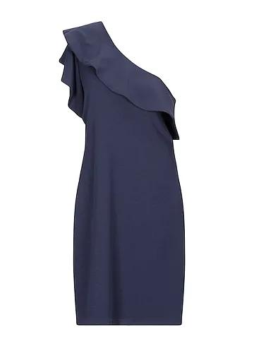 Midnight blue Crêpe One-shoulder dress