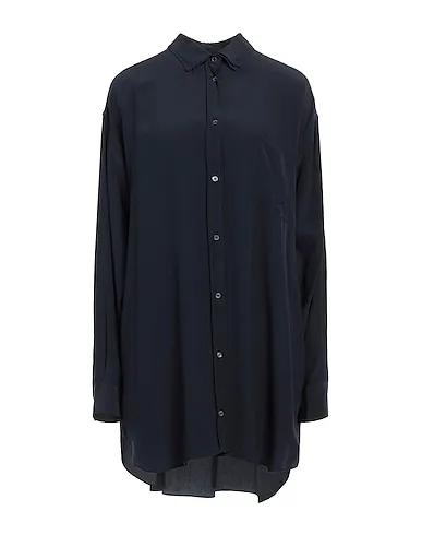 Midnight blue Crêpe Silk shirts & blouses