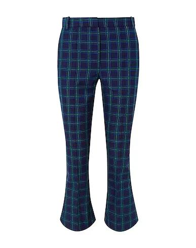 Midnight blue Flannel Cropped pants & culottes