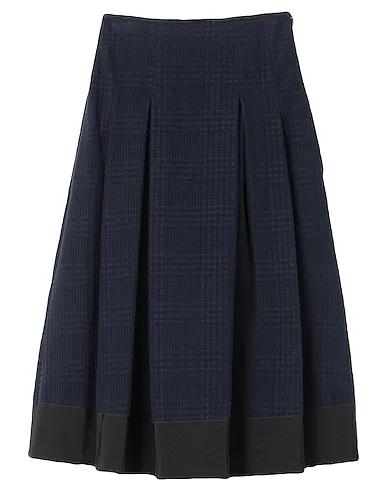 Midnight blue Flannel Midi skirt