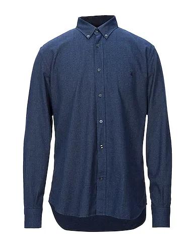 Midnight blue Flannel Solid color shirt