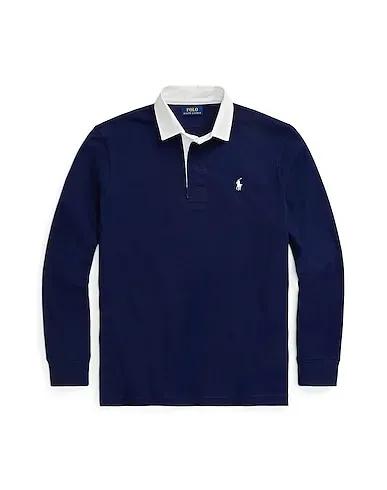 Midnight blue Gabardine Polo shirt THE ICONIC RUGBY SHIRT
