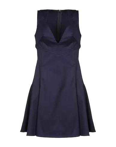 Midnight blue Gabardine Short dress