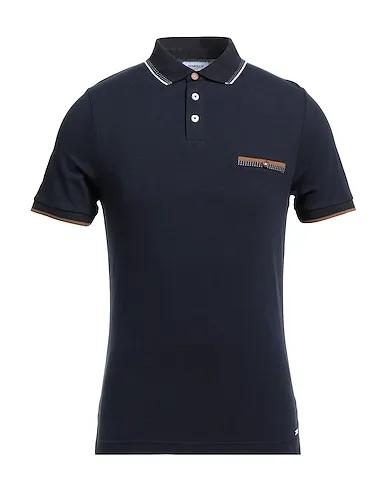Midnight blue Knitted Polo shirt