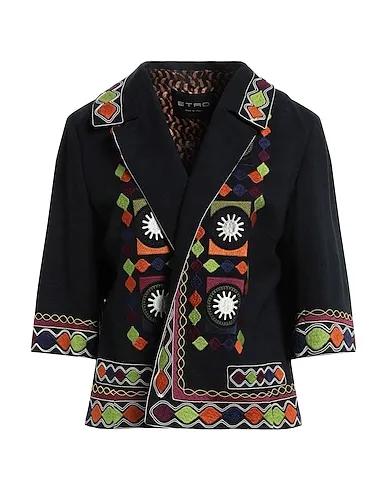 Midnight blue Plain weave Blazer