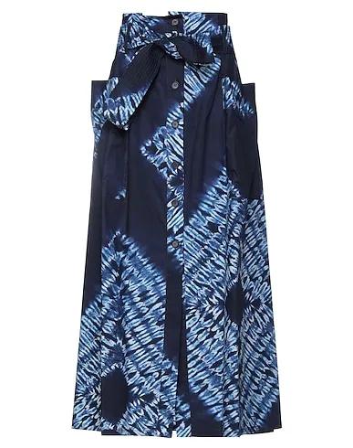 Midnight blue Plain weave Maxi Skirts
