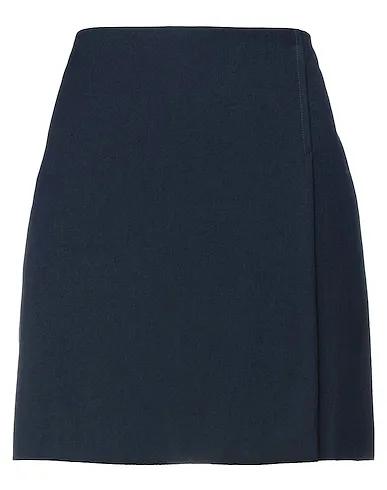 Midnight blue Plain weave Mini skirt