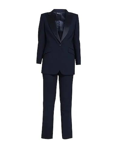 Midnight blue Plain weave Suit
