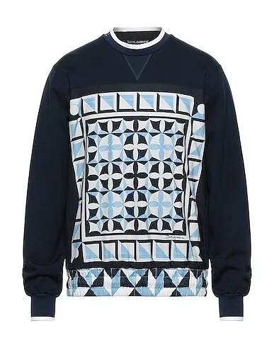 Midnight blue Plain weave Sweatshirt