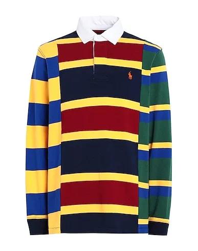 Midnight blue Polo shirt CLASSIC FIT STRIPED JERSEY RUGBY SHIRT
