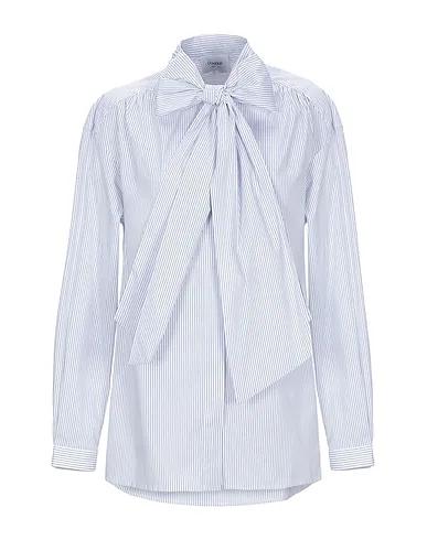 Midnight blue Poplin Shirts & blouses with bow