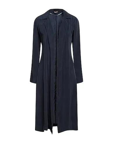 Midnight blue Satin Full-length jacket