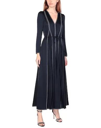 Midnight blue Satin Long dress