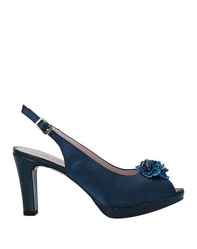 Midnight blue Satin Sandals