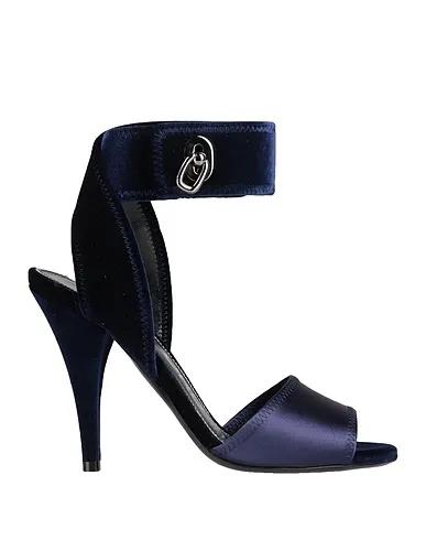 Midnight blue Satin Sandals