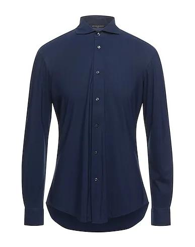 Midnight blue Synthetic fabric Solid color shirt