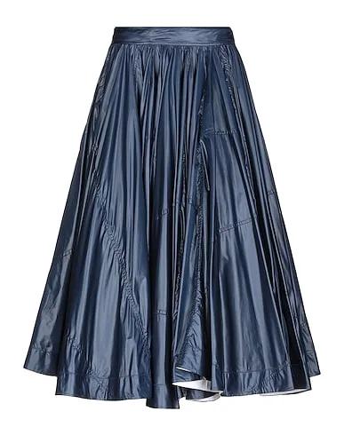 Midnight blue Techno fabric Midi skirt