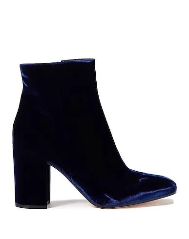 Midnight blue Velvet Ankle boot